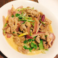 らがぶーりん's cooksnap of when they made 水菜と豚肉のめんつゆマヨ炒め.