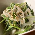 ☆Liisa☆'s cooksnap of when they made 蓮根と豆苗サラダ.