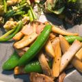 chibijuju's cooksnap of when they made エリンギ&絹さや&ハムのバター醤油炒め.