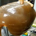 春と夏のママ's cooksnap of when they made やわやわ手作り蒟蒻。.