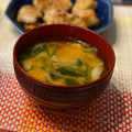 ちゃぴ♥'s cooksnap of when they made ☆ほうれん草ときゃべつのみそ汁☆.
