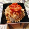 のんべぇヒロ's cooksnap of when they made イソフラボンたっぷり♡キムチ納豆冷や奴.