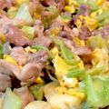 popeee's cooksnap of when they made 豚バラ肉とキャベツと卵の中華炒め.