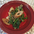tikariri's cooksnap of when they made 小松菜とちくわのゴマ和え.