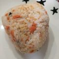 あおくんのまま's cooksnap of when they made Wごま♪鮭フレークのしっかり味おにぎり♡.