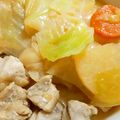 りゅう坊ちゃん's cooksnap of when they made キャベツ新じゃが鶏モモのあっさり煮.