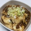 O凸O's cooksnap of when they made 大豆のお肉のヘルシー麻婆豆腐.