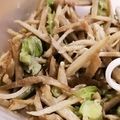 ももpppp's cooksnap of when they made ごぼうと空豆のサラダ.