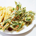 ぱふ♪'s cooksnap of when they made 長葱の青いとこ＆人参のかき揚げ.