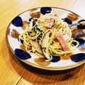 mina316's cooksnap of when they made 豚ﾊﾞﾗと干し椎茸の和風パスタ.