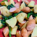 ☆あらんちゃ☆'s cooksnap of when they made 菜の花・新じゃが・ウインナーの醤油炒め♬.