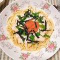 クックさち♡'s cooksnap of when they made 【生クリーム不使用】 明太クリームパスタ.
