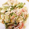 料理初心者あぃ☆'s cooksnap of when they made レタス.カニかま.玉子炒め.