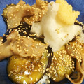 ☆＊えりぃ＊☆'s cooksnap of when they made 茄子と豚バラの甘辛丼♪おろし生姜を添えて.