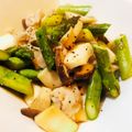 kanna＊'s cooksnap of when they made 豚肉とアスパラガスとエリンギのバター醤油.