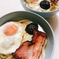 アビーゲイル's cooksnap of when they made 倫敦で和食がまさかの進化！欧風朝食うどん.