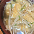 ムーヒツジ's cooksnap of when they made もやしと油あげのお味噌汁✿.