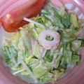 жゆきにゃж's cooksnap of when they made 水菜＆レタス＆ツナのわさびマヨサラダ.