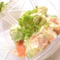 papikun's cooksnap of when they made アボガドとスモークサーモンのサラダ.
