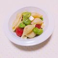 まあまま☆0403's cooksnap of when they made コンキリエのそら豆＆トマトサラダ.