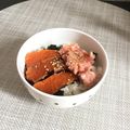 ☆こまっと☆'s cooksnap of when they made 休日の★お刺身丼.