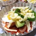 うじりん's cooksnap of when they made 餃子の皮で♪おつまみピザ.