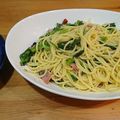 クック7E8JZ9☆'s cooksnap of when they made ほうれん草のアーリオオーリオのパスタ.