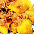 NEKOほっぺ's cooksnap of when they made 簡単☆かぼちゃのひき肉オイスターあんかけ.