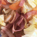 maaaayuu's cooksnap of when they made ｷｬﾍﾞﾂとﾍﾞｰｺﾝの炒め物.