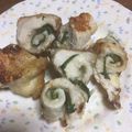 ちゃぎー's cooksnap of when they made 鶏胸肉大葉チーズロール.