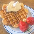 ❊菜衣❊'s cooksnap of when they made 簡単♡卵ひとつで♡アメリカンワッフル.