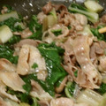 生誕１９７３年独身男's cooksnap of when they made ＊豚とうまい菜のとろ〜りあんの一品＊.
