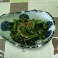 おやんず's cooksnap of when they made かぶの葉のしらす干し炒め.