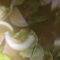 ma___111's cooksnap of when they made ベーコンの旨味たっぷり！春野菜のおみそ汁.