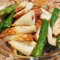 ぽすこ＊'s cooksnap of when they made 簡単5分♡炒めちくわとインゲンの胡麻和え.