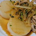 momocookin's cooksnap of when they made 大根ステーキ、豚肉と豆苗のソース.