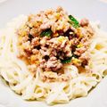 bonbonnier's cooksnap of when they made 甘辛！＊肉味噌うどん＊.