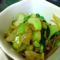 あひる511's cooksnap of when they made 青梗菜とじゃこのオイスターソース炒め.