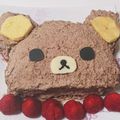 ねねさわ❤️'s cooksnap of when they made ☆リラックマ・フェイス☆のキャラケーキ.