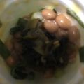 ma___111's cooksnap of when they made 納豆にちょい足し（高菜編）.