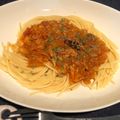 家鴨2021's cooksnap of when they made さばの水煮缶とトマトで健康☆簡単☆パスタ.