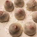 てぃちゃん0004's cooksnap of when they made 春を待つ日のいちご大福♪.