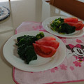 イチゴ、イチゴ。's cooksnap of when they made トマトとほうれん草のサラダ(=^・^=).