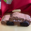 wingromika's cooksnap of when they made 彼のお誕生日に♡簡単ツヤツヤ車のケーキ♪.