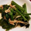 とにーにょ's cooksnap of when they made からし菜のえのきツナ缶あえ.