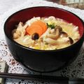 クックHG9V8Y☆'s cooksnap of when they made 稲庭うどん　鶏とキノコの生姜餡.