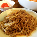 クック15FFG6☆'s cooksnap of when they made 挽肉ともやしの簡単炒め.