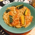 ♪りぼん♪'s cooksnap of when they made かぼちゃとえのきの和風クリームパスタ.
