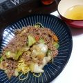 きょんちゃんｖ's cooksnap of when they made チンゲン菜とひき肉のあんかけ焼きそば.