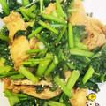 abcdefghｉｊ's cooksnap of when they made カブの葉と油揚げの炒め物.